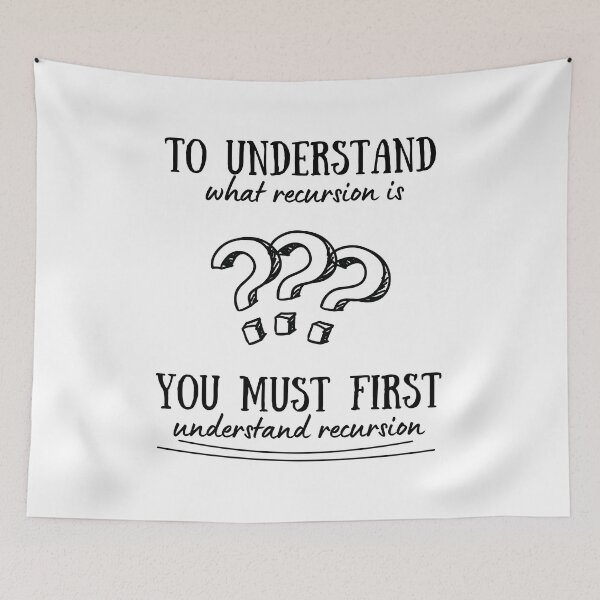 Item preview, What Recursion Is - Funny Programming designed and sold by Programming Jokes.