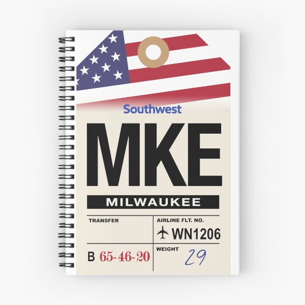 Item preview, Milwaukee (MKE) Wisconsin Airline Luggage Tag designed and sold by travelwitheric.