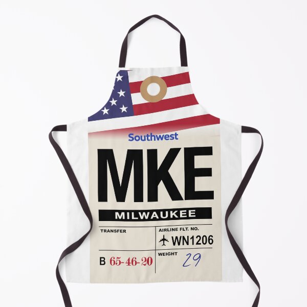 Item preview, Milwaukee (MKE) Wisconsin Airline Luggage Tag designed and sold by travelwitheric.