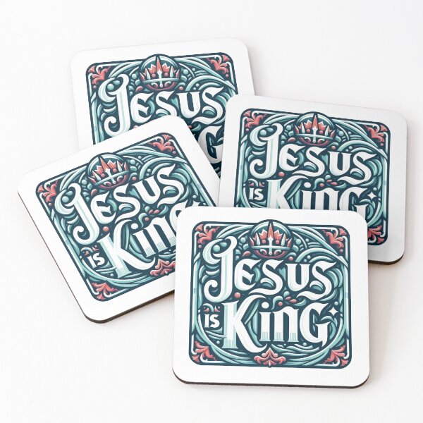 Item preview, Jesus Is King: Bold Christian Lettering Design designed and sold by christiandepot.