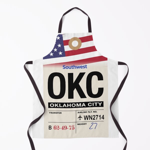 Artikelvorschau, Oklahoma City (OKC) Oklahoma Airline Gepäckanhänger entworfen und verkauft von travelwitheric.