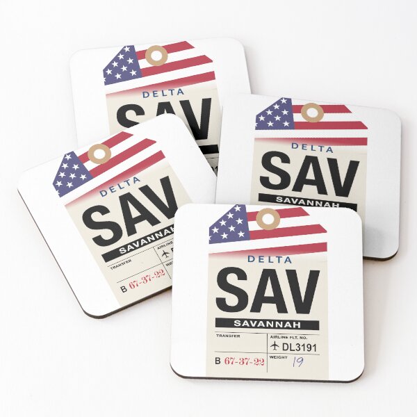 Item preview, Savannah (SAV) Georgia Airline Luggage Tag designed and sold by travelwitheric.