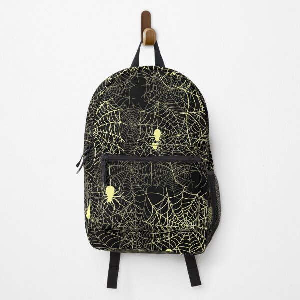 Item preview, Halloween Spider Web Pattern Banana Yellow on Black designed and sold by Jessica Erin.