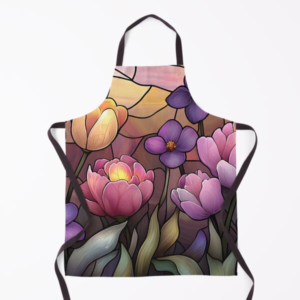 Item preview, Stained Glass of Purple Twilight Blooms designed and sold by Cozirlax.