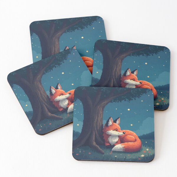 Item preview, Pixel Dreams of a Fox Under Stars designed and sold by NaturePixel.