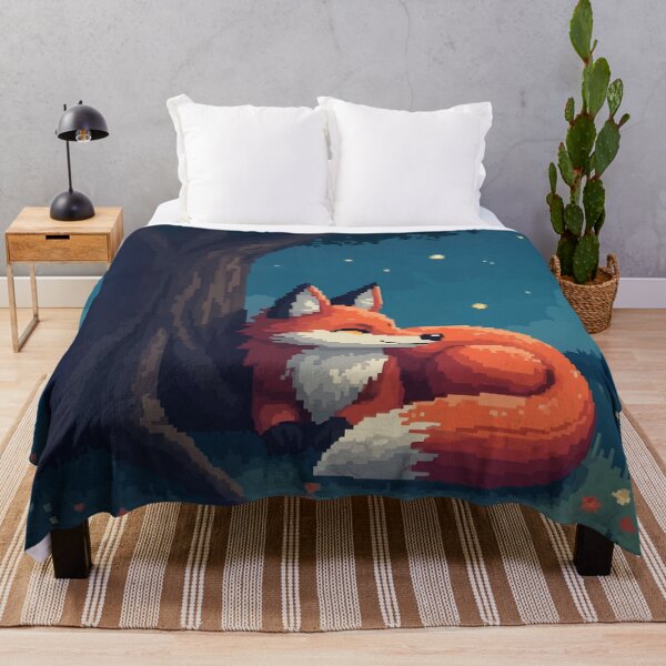 Item preview, Pixel Dreams of a Fox Under Stars designed and sold by NaturePixel.