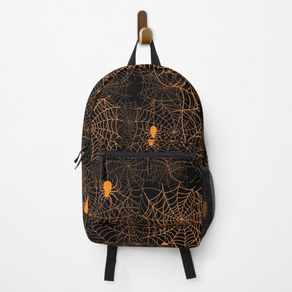 Item preview, Halloween Spider Web Pattern Orange on Black designed and sold by Jessica Erin.