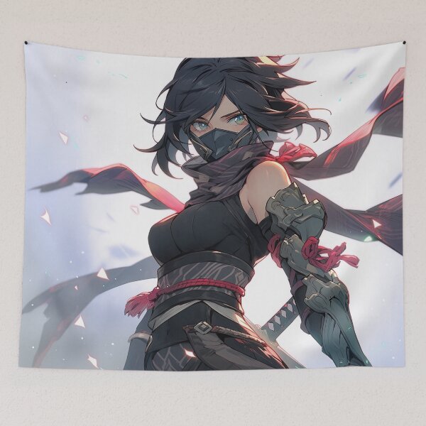 Item preview, Action Assassin Warrior Anime Girl designed and sold by bubblegoth.
