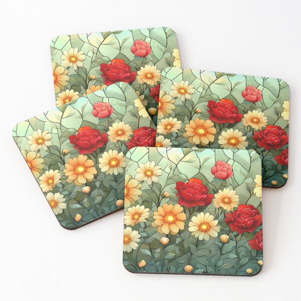 Item preview, Stained Glass of Roses Garden designed and sold by Cozirlax.