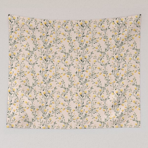 Item preview, Vintage Yellow Flower pattern designed and sold by Laceyjae Digital Art.