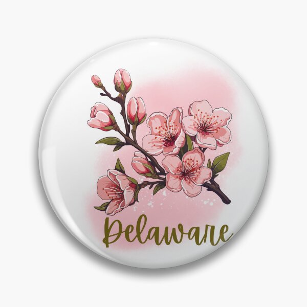 Item preview, Delaware State Flower Peach Blossom Classic T-shirt Sticker designed and sold by ThinkNature!.