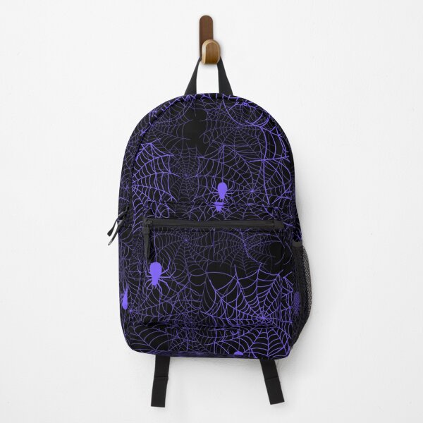 Item preview, Halloween Spider Web Pattern Bluish Purple on Black designed and sold by Jessica Erin.