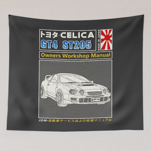Item preview, Toyota Celica GT-4 ST205 Car Manual designed and sold by JDM Guyvit.