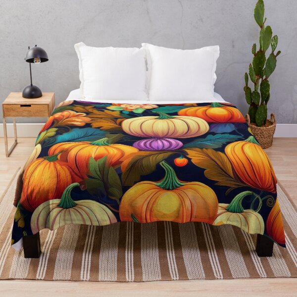 Item preview, AI Autumn’s Pumpkin Pattern designed and sold by shopfindingbeni.