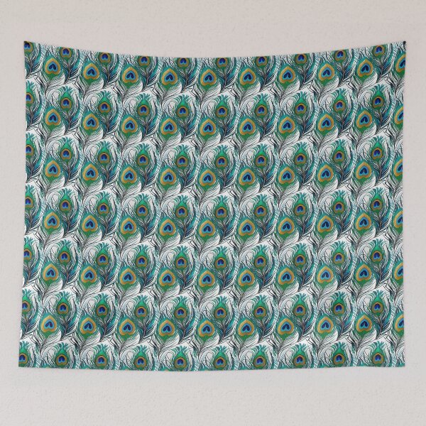 Item preview, Peacock Feather Repeating Pattern designed and sold by Magnolia Valley Art.