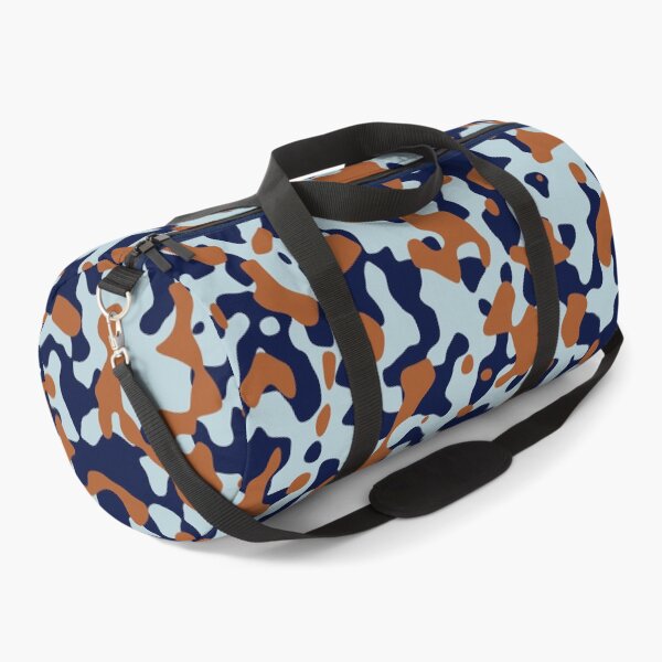 Item preview, Burnt Orange Camo in Navy Blue and Pale Blue designed and sold by ModdiesColors.