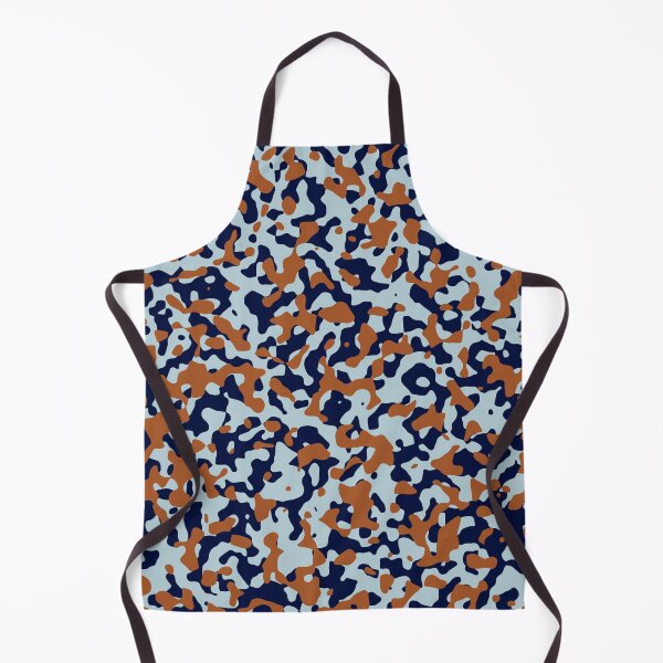 Item preview, Burnt Orange Camo in Navy Blue and Pale Blue designed and sold by ModdiesColors.
