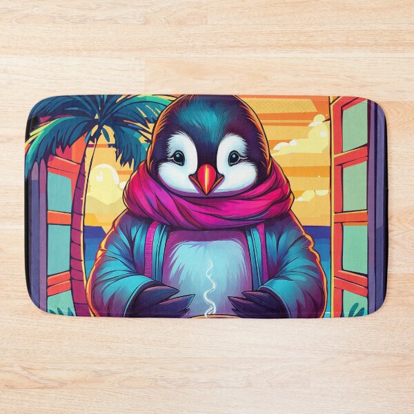 Item preview, Cozy Penguin with Hot Chocolate designed and sold by MaiZephyr.