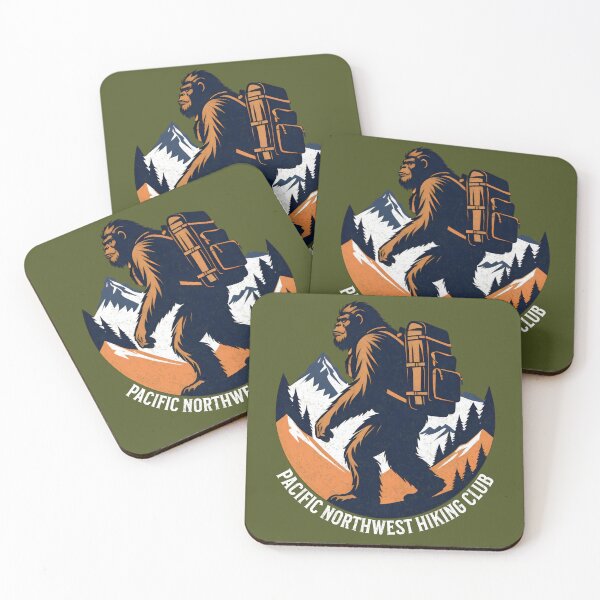 Item preview, Pacific Northwest Hiking Club - Bigfoot designed and sold by EvergreenWhimsy.