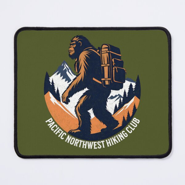 Artikelvorschau, Pacific Northwest Hiking Club - Bigfoot entworfen und verkauft von EvergreenWhimsy.