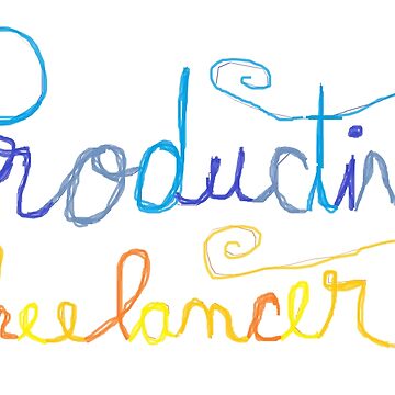 Artwork thumbnail, "productive freelancer" handwritten art by ObscureJourney