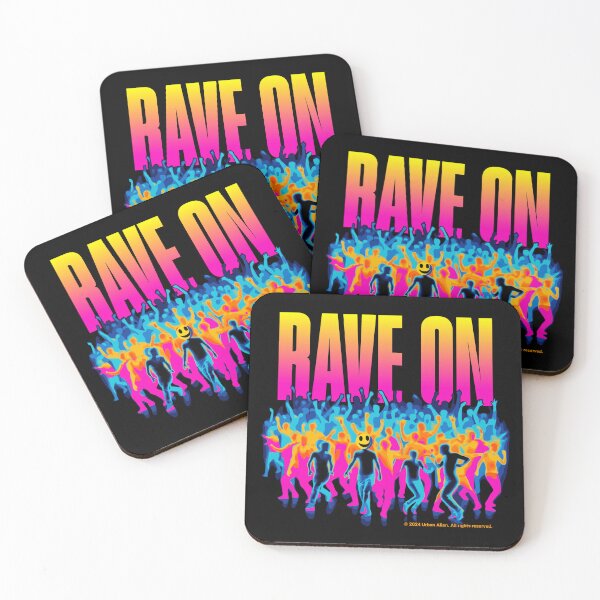 Item preview, Rave On - Hard Techno Music - Festival Fashion Raver designed and sold by Urban-Alien.