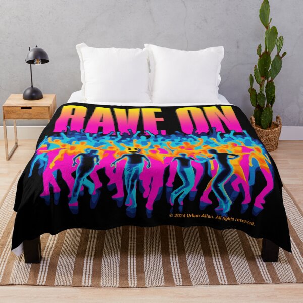 Item preview, Rave On - Hard Techno Music - Festival Fashion Raver designed and sold by Urban-Alien.