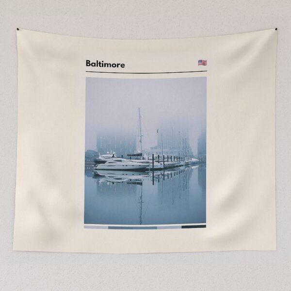 Item preview, Visit Baltimore, Maryland (Travel The World) designed and sold by RabbitK.