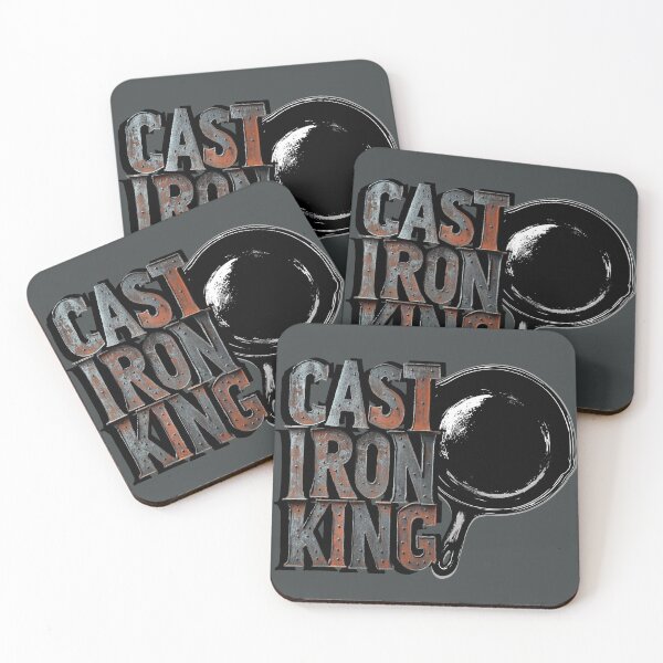 Item preview, Cast Iron King (Cast Iron Pan Chef) designed and sold by TheDirtyType.