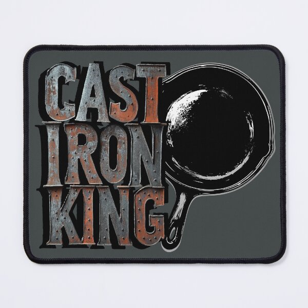Item preview, Cast Iron King (Cast Iron Pan Chef) designed and sold by TheDirtyType.