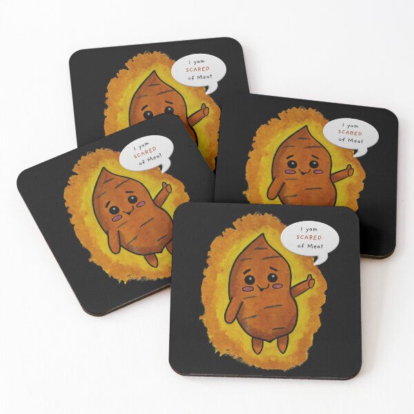 Item preview, I Yam Scared of Meat designed and sold by UofT-VegClub.