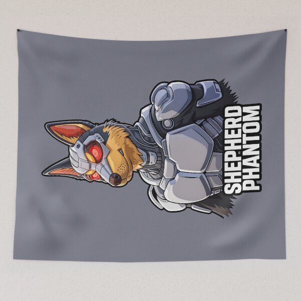 Item preview, Shepherd Phantom A Cool Cyborg Dog Superhero designed and sold by TheArtOfPat.