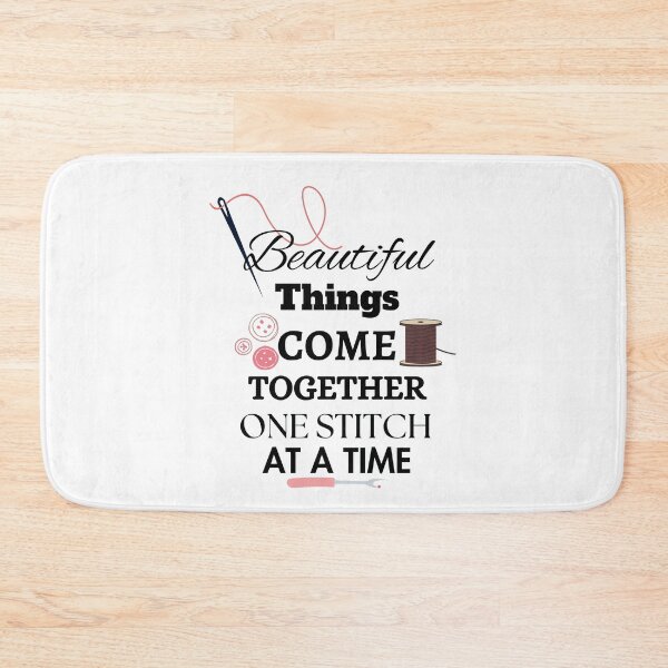 Item preview, Beautiful Things Come Together One Stitch At A Time - Funny Quilting - Funny sewing designed and sold by Wiss2Arts.