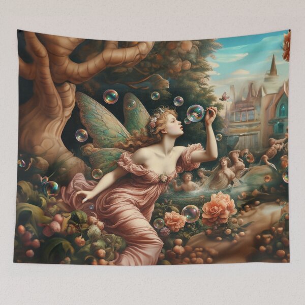 Item preview, Fairy Blowing Bubbles designed and sold by boysenberrie.