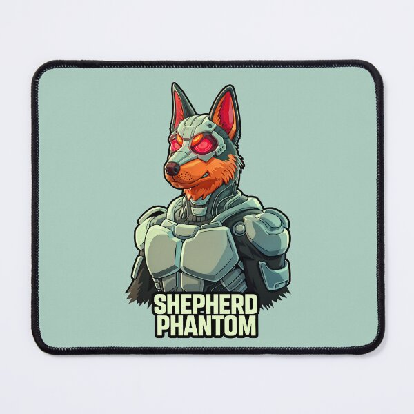 Item preview, Shepherd Phantom A Cool Cyborg Dog Superhero designed and sold by TheArtOfPat.