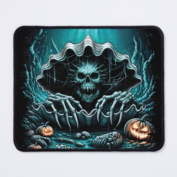 Item preview, Abyssal Terror - Cracked Clam Halloween Horror designed and sold by EcoArtShop.