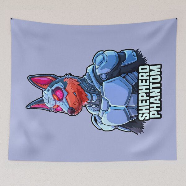 Item preview, Shepherd Phantom A Cool Cyborg Dog Superhero designed and sold by TheArtOfPat.