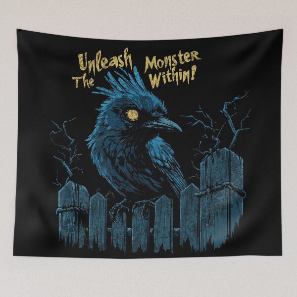 Item preview, Zombie Animal : Creepy Bluejay designed and sold by Eksama Design.