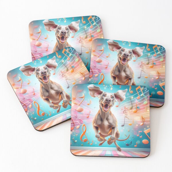 Item preview, Weimaraner Singing Dancing Having a Good Time designed and sold by Wags & Tails.