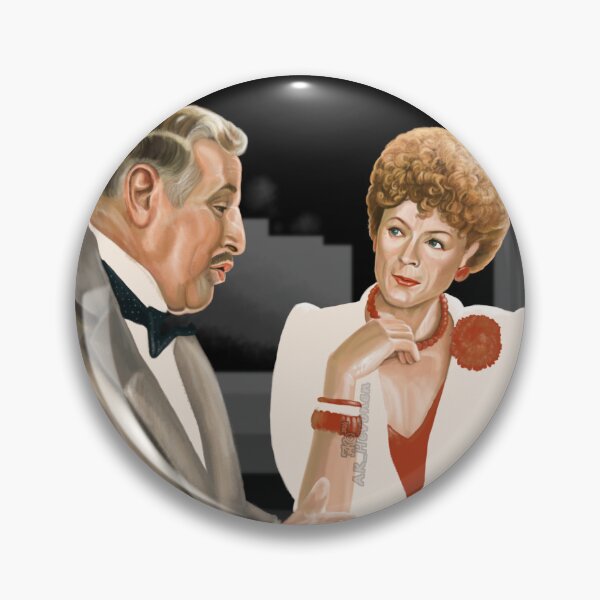 Item preview, Maggie Smith and Peter Ustinov, Painting designed and sold by AK-Hevonen.