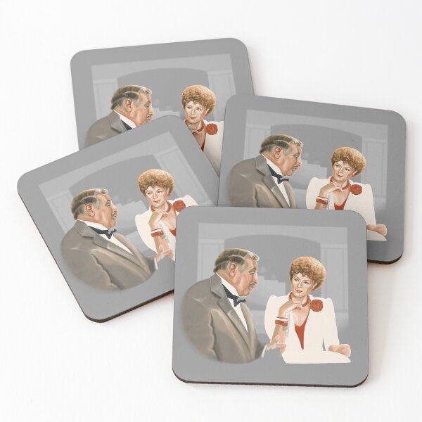 Item preview, Maggie Smith and Peter Ustinov, Painting designed and sold by AK-Hevonen.