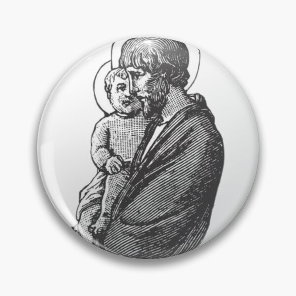 Item preview, Saint Joseph holding little Jesus religious art designed and sold by Dominika Farkašová.