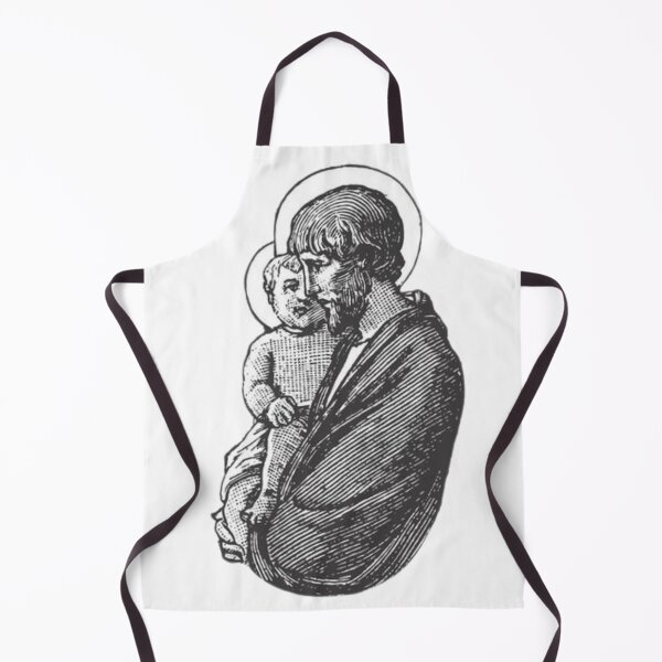 Item preview, Saint Joseph holding little Jesus religious art designed and sold by Dominika Farkašová.