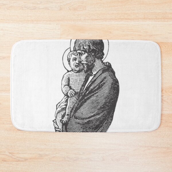 Item preview, Saint Joseph holding little Jesus religious art designed and sold by Dominika Farkašová.