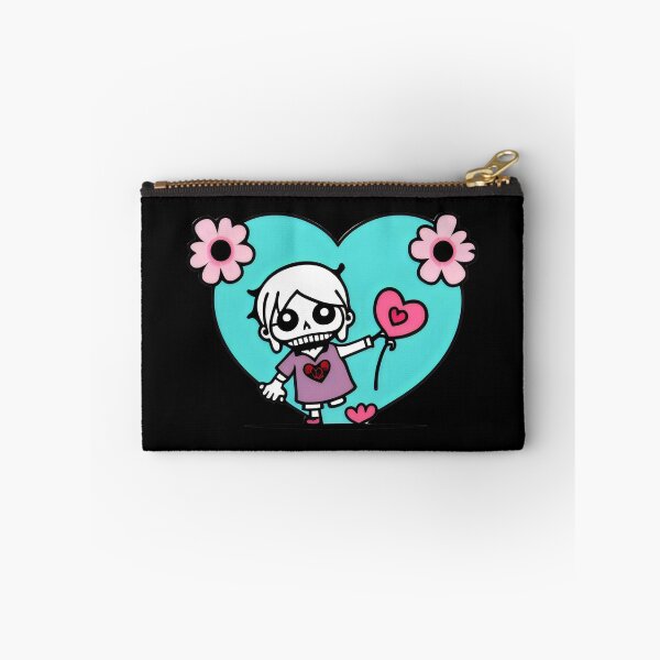 Item preview, Cute Skeleton Girl with Heart Balloon - Adorable Kawaii Love Skeleton Design designed and sold by Prime-Studio.