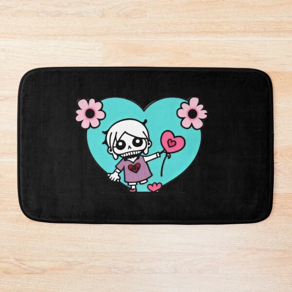 Item preview, Cute Skeleton Girl with Heart Balloon - Adorable Kawaii Love Skeleton Design designed and sold by Prime-Studio.