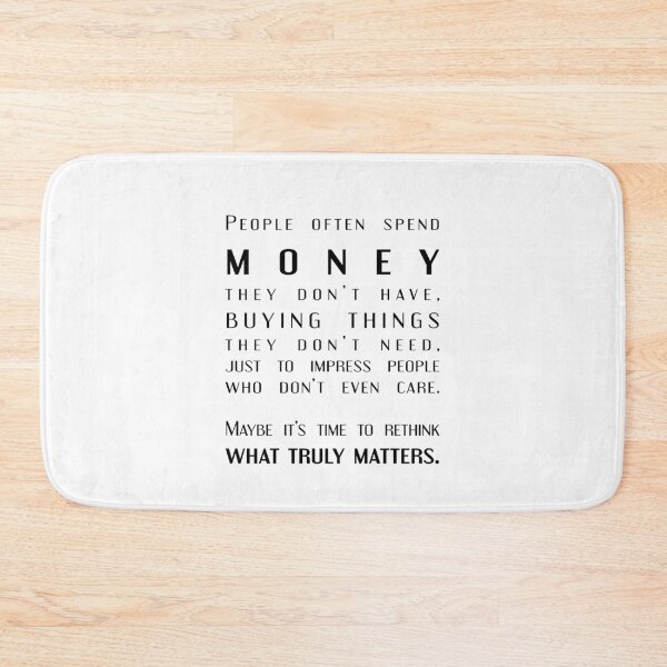 Item preview, Money vs. What Truly Matters: A Thoughtful Twist, Unique designed and sold by villacreativa.