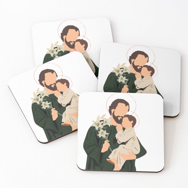 Item preview, Copy of Saint Joseph holding Jesus religious art designed and sold by Dominika Farkašová.