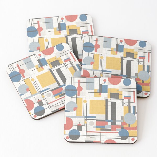 Item preview, Abstract Colorful Bauhaus Pattern Design designed and sold by TribalioDesigns.