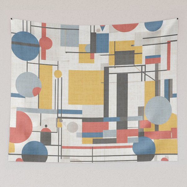 Item preview, Abstract Colorful Bauhaus Pattern Design designed and sold by TribalioDesigns.
